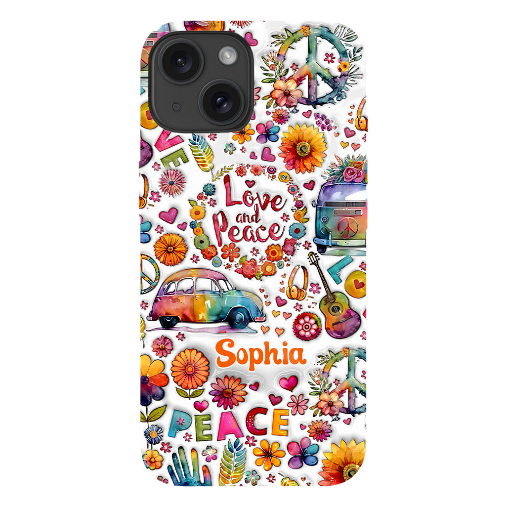 Coque de téléphone personnalisée Hippie Soul - Motif hippie intégral