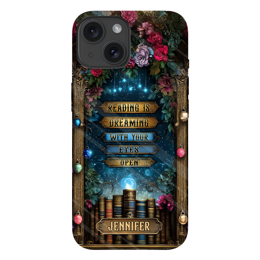 Reading is Dreaming - Personalized Book Full Print Phone Case