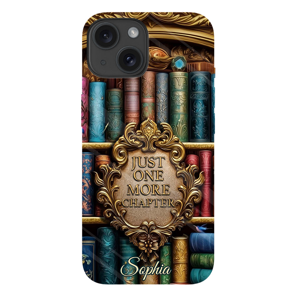 Just One More Chapter - Personalized Book Full Print Phone Case