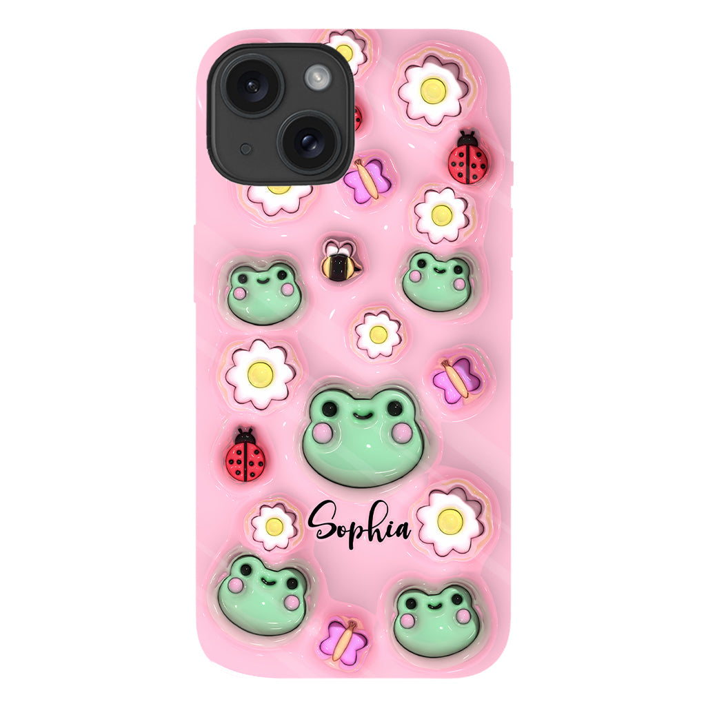 Coque de téléphone personnalisée « Grenouilles » - Motif grenouille intégral