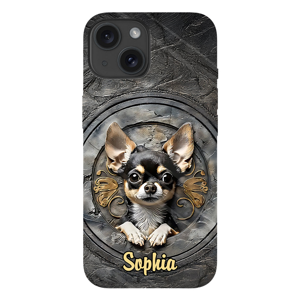 Adorable Chihuahua - Coque de téléphone personnalisée avec imprimé intégral