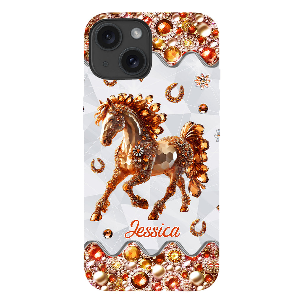 Just A Girl Who Loves Horses - Personalized Horse Full Print Phone Case