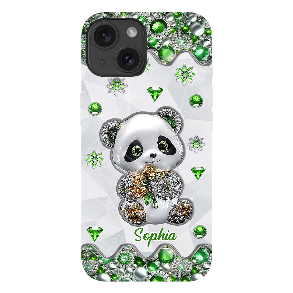 Juste une fille qui aime les pandas - Coque de téléphone personnalisée avec impression intégrale « Amoureuse des pandas »