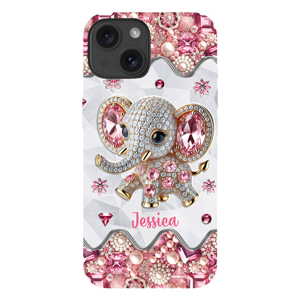 Just A Girl Who Loves Elephants - Personalized Elephant Full Print Phone Case