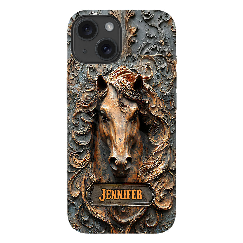 Love Horses - Personalized Horse Full Print Phone Case