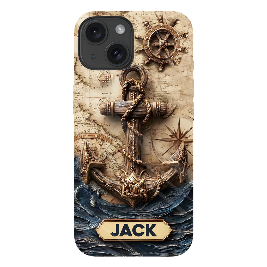 Fier marin - Coque de téléphone personnalisée avec impression intégrale sur le thème de la navigation