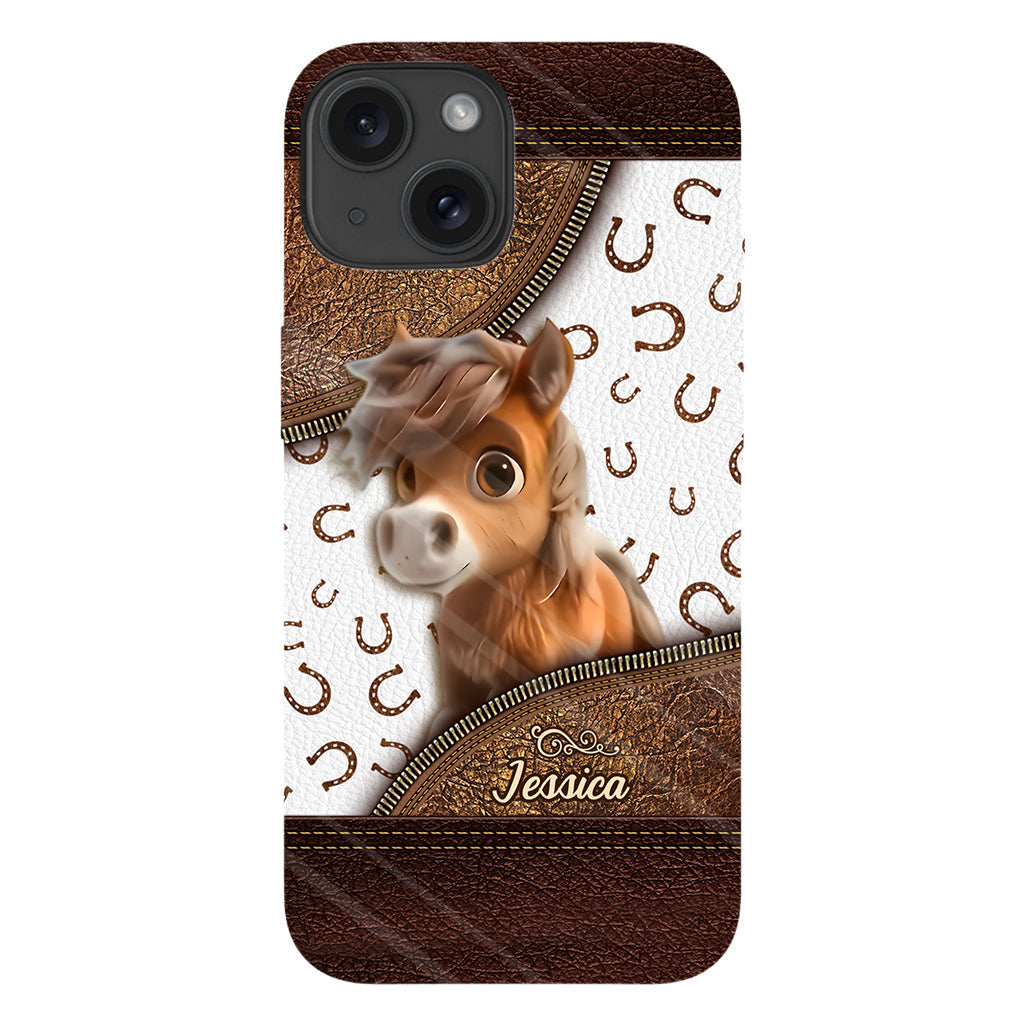 Cute Horse - Personalized Horse Full Print Phone Case