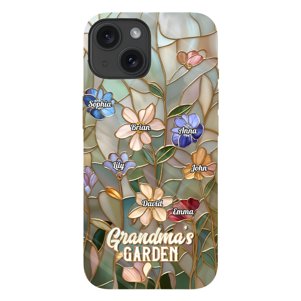 Coque de téléphone personnalisée « Le jardin de grand-mère » avec impression intégrale