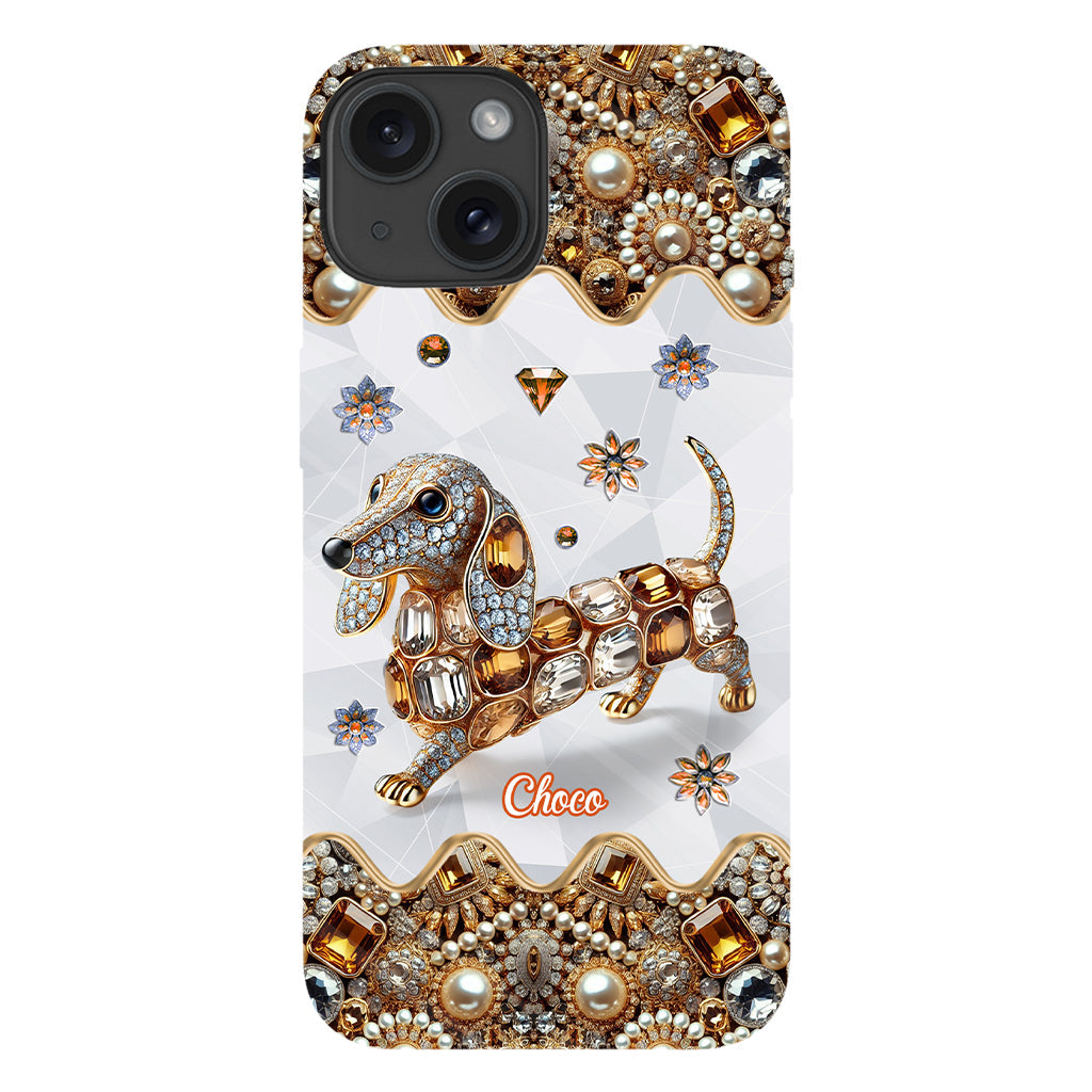 Love Dachshunds - Personalized Dog Full Print Phone Case