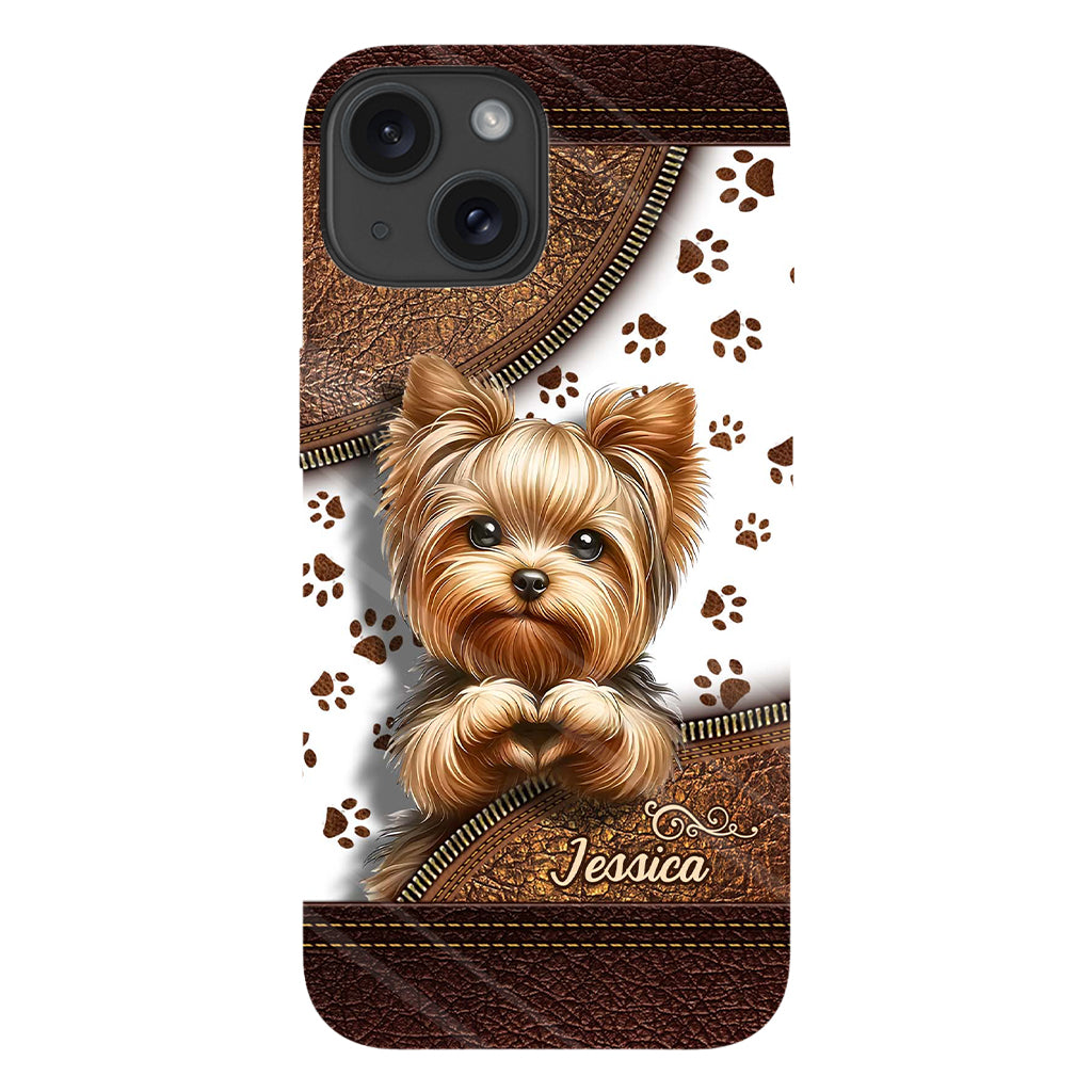 Cute Yorkshire Terrier - Personalized Dog Full Print Phone Case