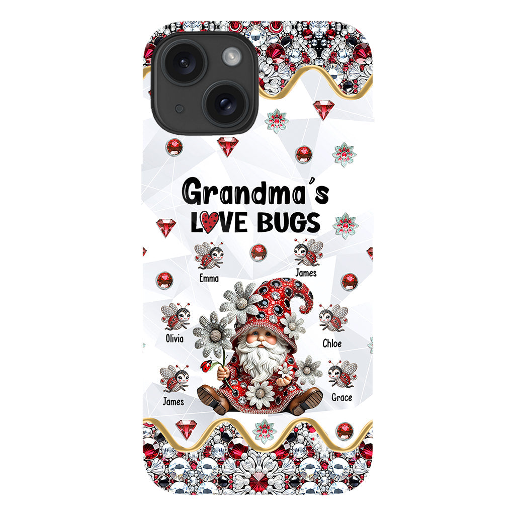 Grandma's Love Bugs - Personalized Grandma Full Print Phone Case