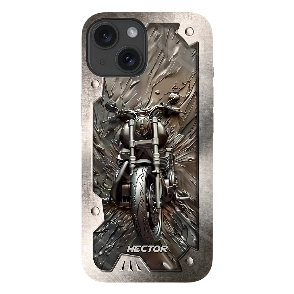 Vintage Motorcycle - Personalized Biker Full Print Phone Case