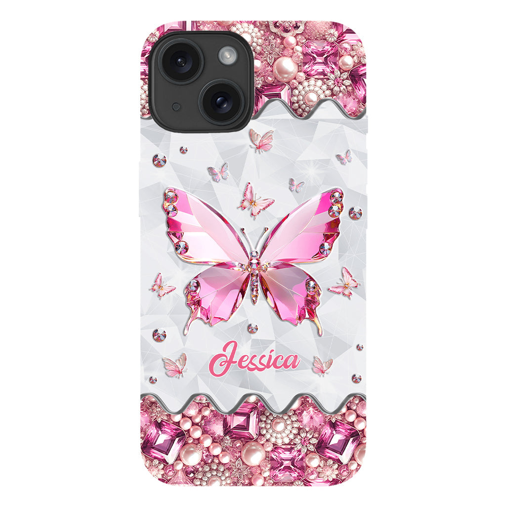 Love Butterfies - Coque de téléphone personnalisée avec imprimé papillon intégral