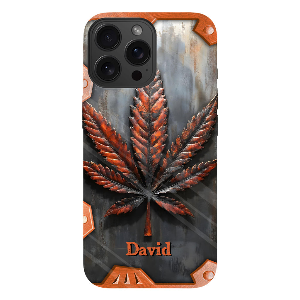 Stunning Leaf - Personalized Weed Full Print Phone Case