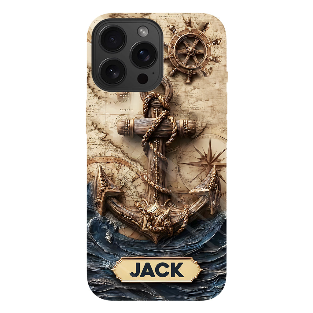 Fier marin - Coque de téléphone personnalisée avec impression intégrale sur le thème de la navigation
