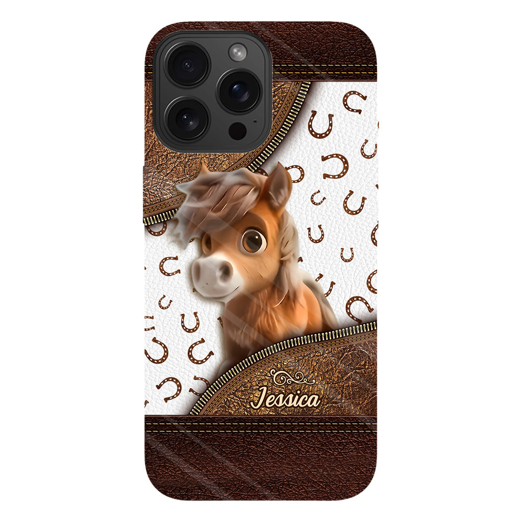Cute Horse - Personalized Horse Full Print Phone Case