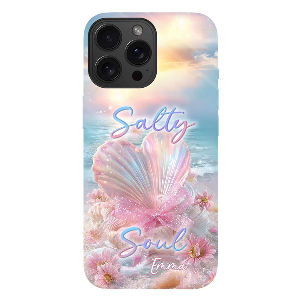 Salty Soul - Coque de téléphone personnalisée pour amoureux de la mer avec impression intégrale