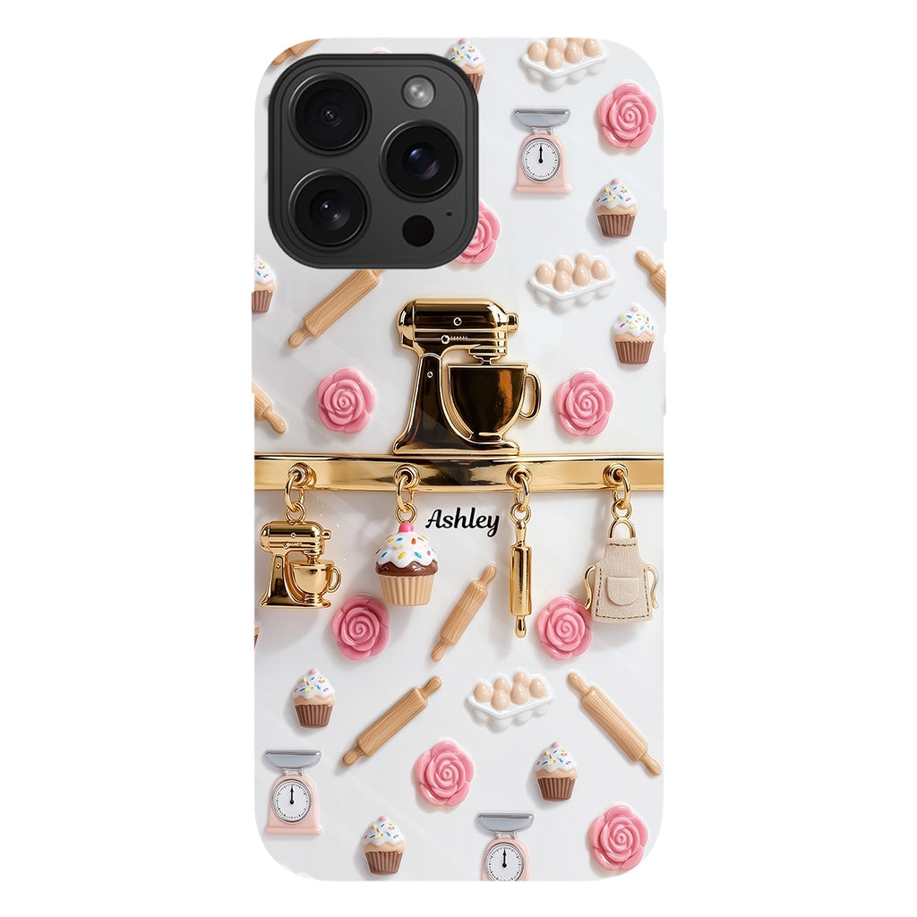 Coque de téléphone personnalisée avec motif pâtisserie - Charms de pâtisserie