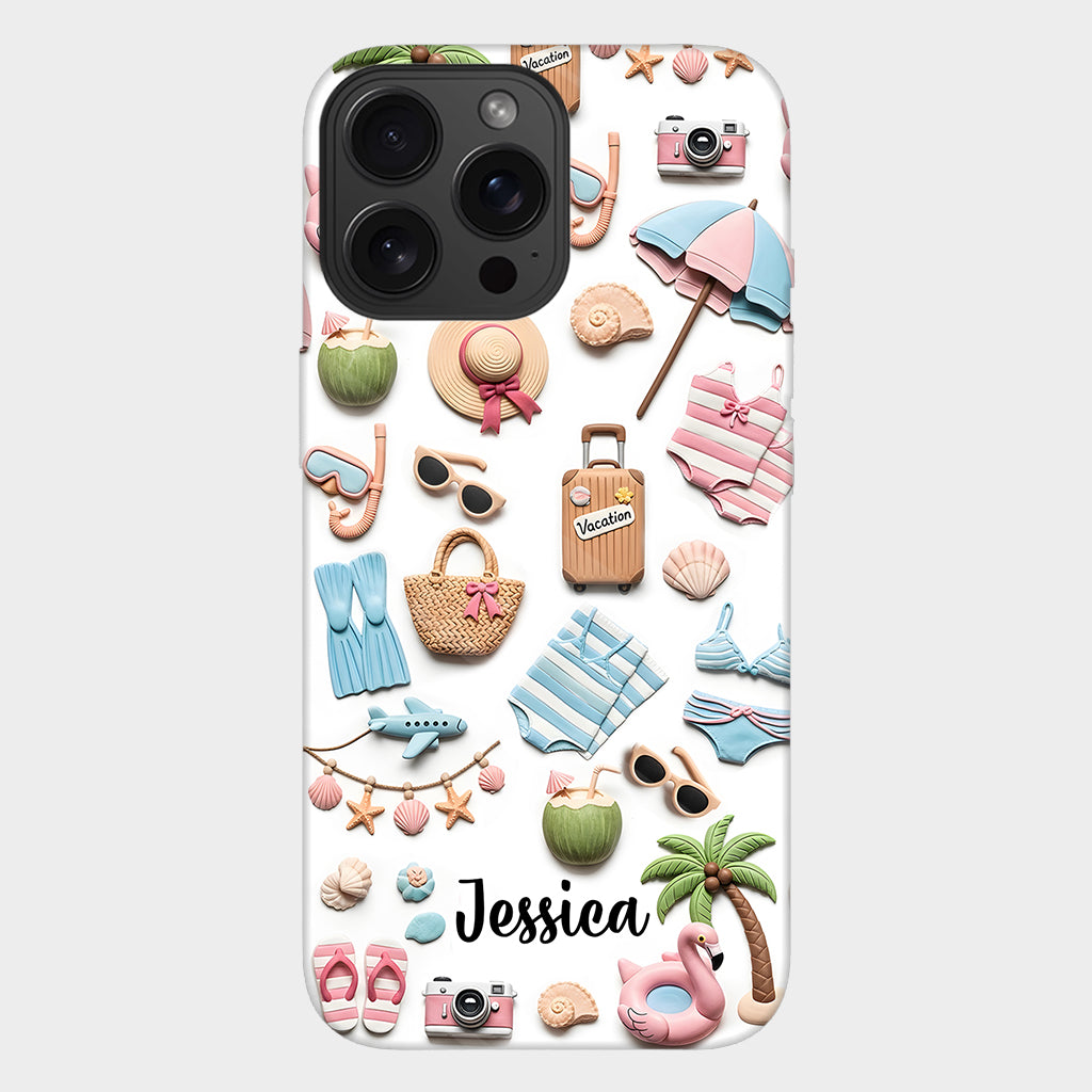 Beach Lovin' Girl - Personalized Sea Lover Full Print Phone Case