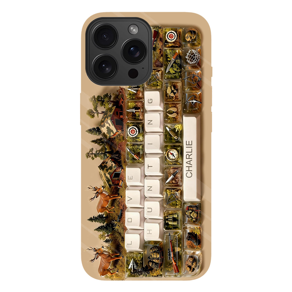 Cadeau Chasse - Coque de téléphone personnalisée avec motif chasse intégral