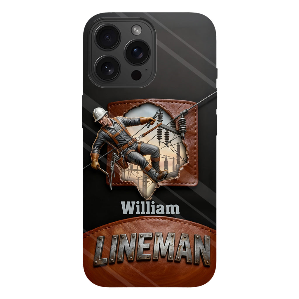 Cool Lineman - Personalized Lineman Full Print Phone Case