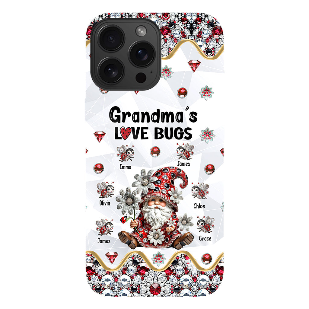 Grandma's Love Bugs - Personalized Grandma Full Print Phone Case