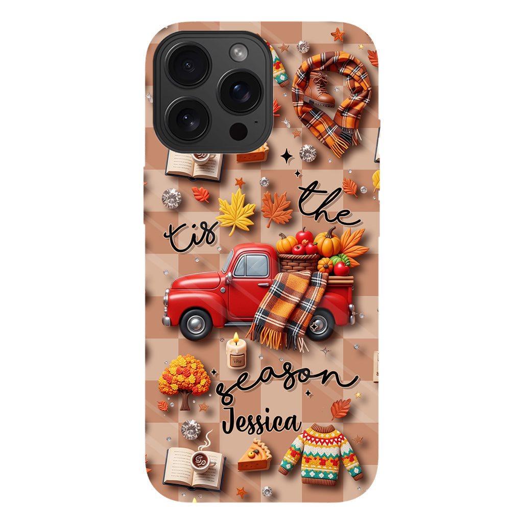 C'est la saison ! - Coque de téléphone personnalisée avec imprimé intégral automnal