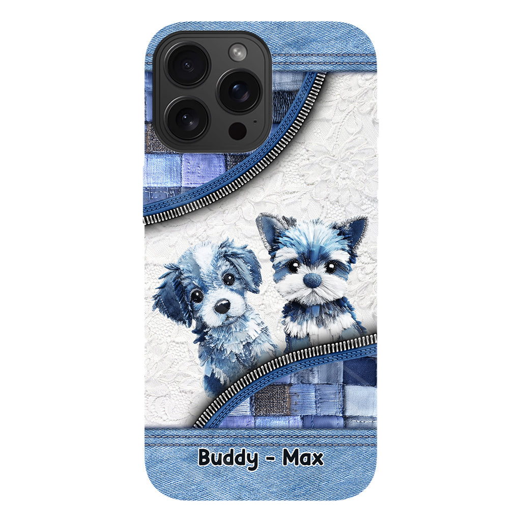 Coque de téléphone personnalisée avec imprimé chien mignon