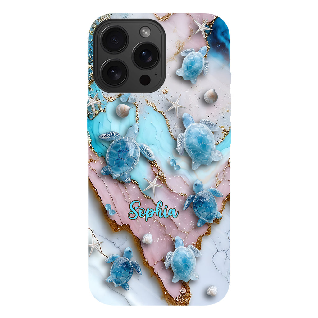 Love Turtles - Personalized Turtle Full Print Phone Case