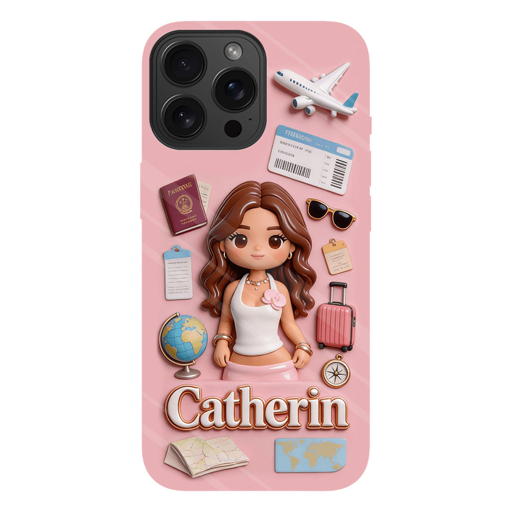 Traveling Lover - Personalized Travelling Full Print Phone Case