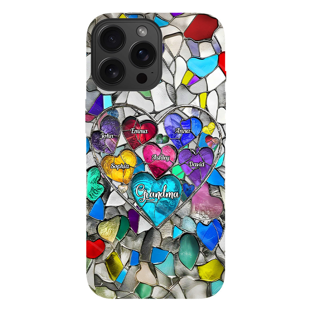 Grandma's Mom's Sweethearts - Personalized Grandma Full Print Phone Case