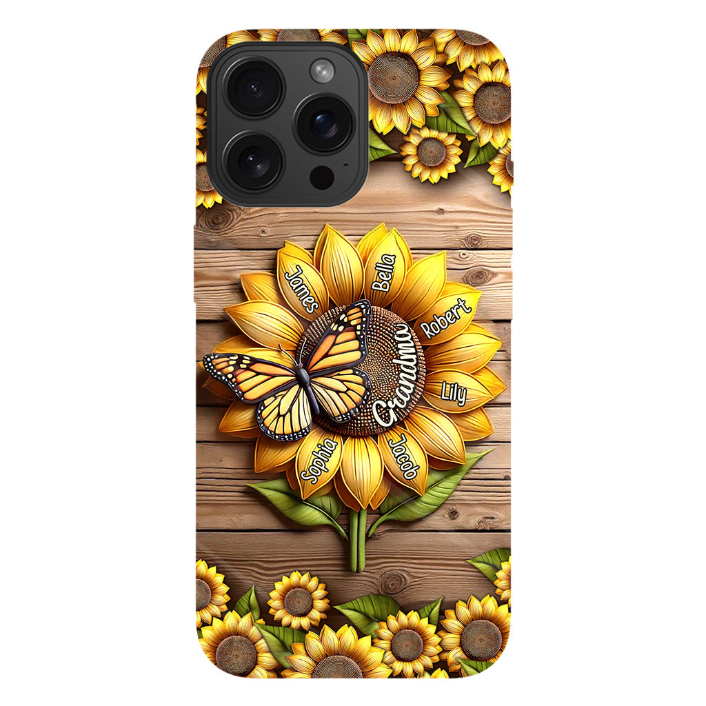 Tu es mon rayon de soleil, mamie maman - Coque de téléphone personnalisée avec impression intégrale « Mamie »