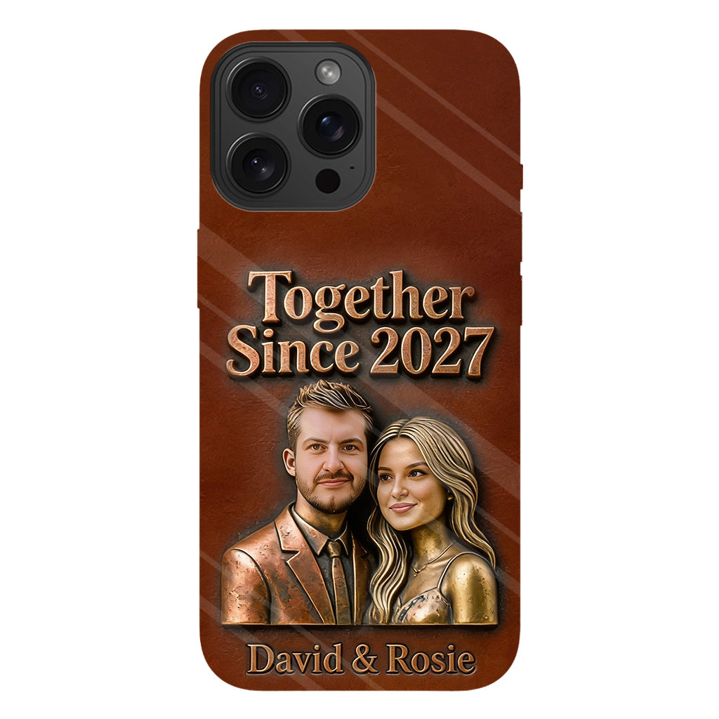 Ensemble depuis toujours - Coque de téléphone personnalisée avec photo pour couple - Impression intégrale