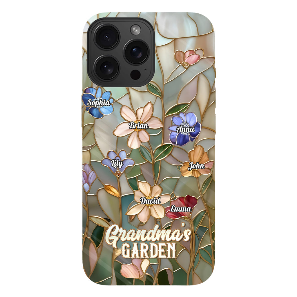 Coque de téléphone personnalisée « Le jardin de grand-mère » avec impression intégrale
