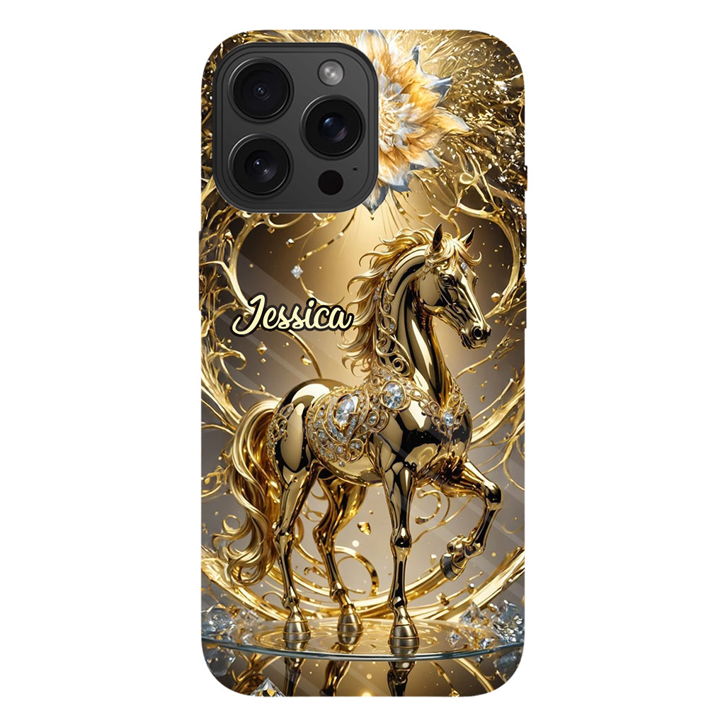 Coque de téléphone personnalisée avec motif cheval « Magnifique Cheval »