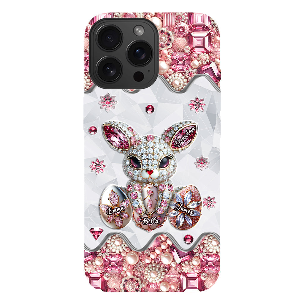 Coque de téléphone personnalisée « Lapin de Pâques - Mamie » avec impression intégrale