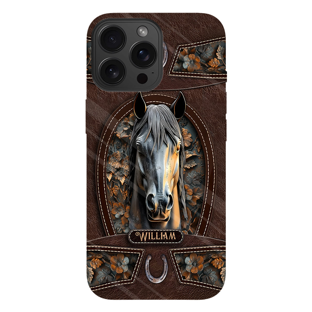 Love Horse - Personalized Horse Full Print Phone Case