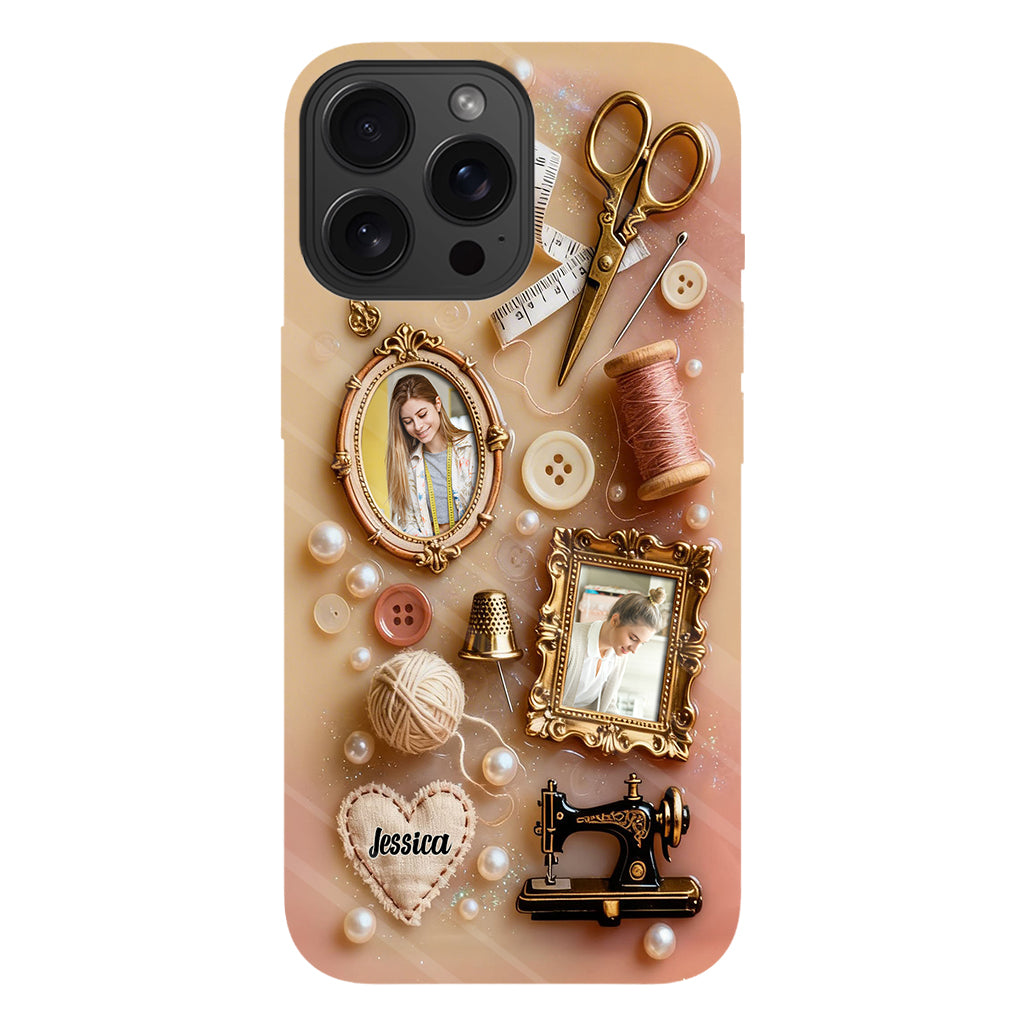 Coque de téléphone personnalisée « Couture » ​​avec imprimé intégral