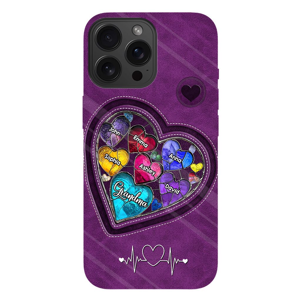 Les chéries de la maman de grand-mère - Coque de téléphone personnalisée avec impression intégrale « Grand-mère »