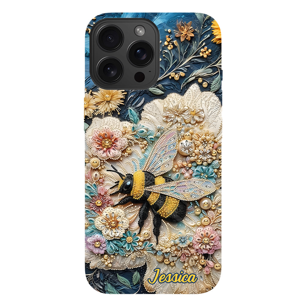 Soyez gentils - Coque de téléphone personnalisée avec motif abeille