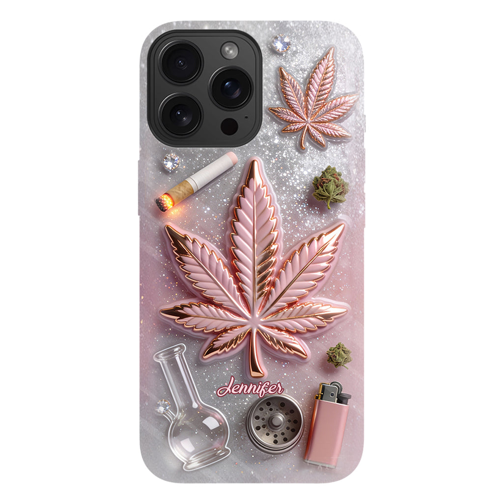 Coque de téléphone Magic Leaf - Motif cannabis personnalisé
