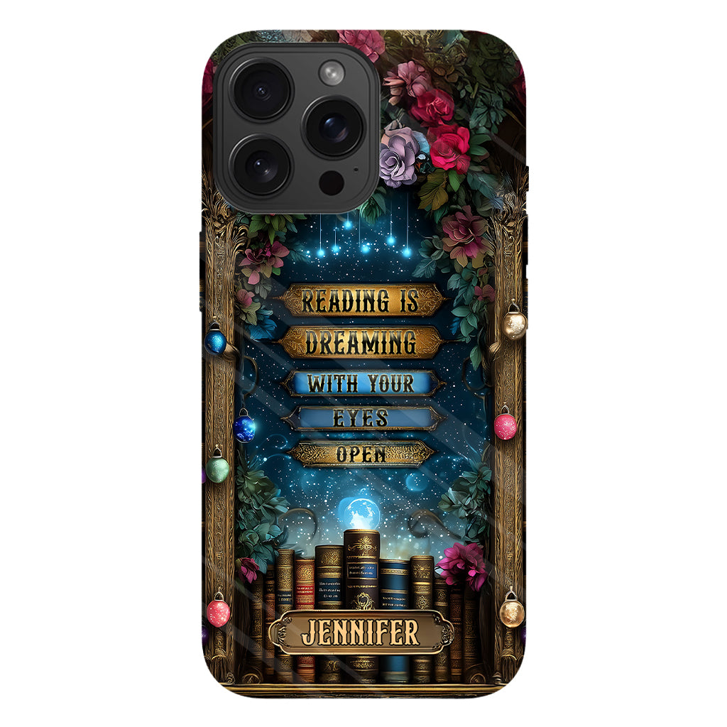 Reading is Dreaming - Personalized Book Full Print Phone Case