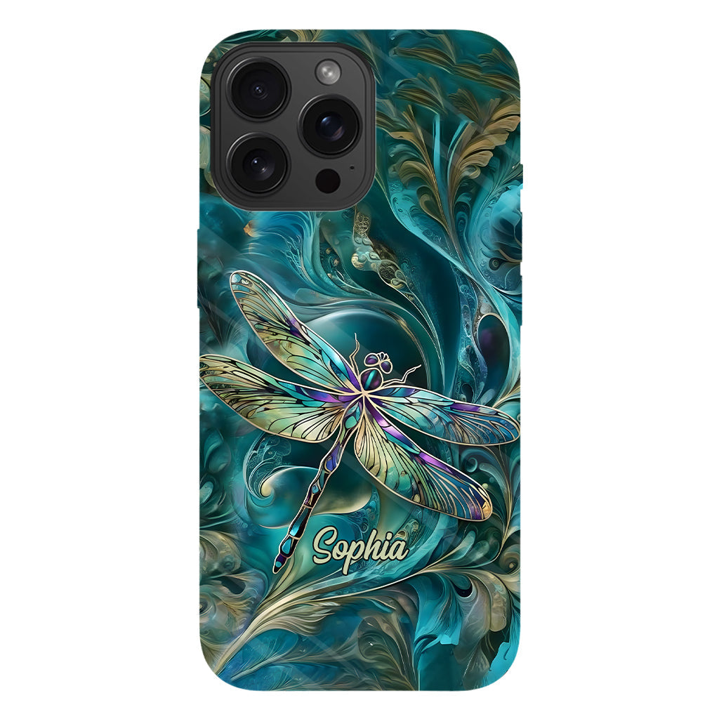 Magnifique libellule - Coque de téléphone personnalisée avec motif libellule intégral