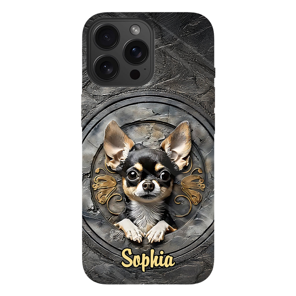 Adorable Chihuahua - Coque de téléphone personnalisée avec imprimé intégral