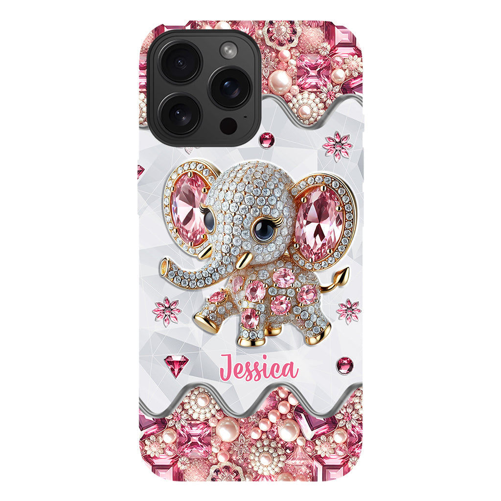 Just A Girl Who Loves Elephants - Personalized Elephant Full Print Phone Case