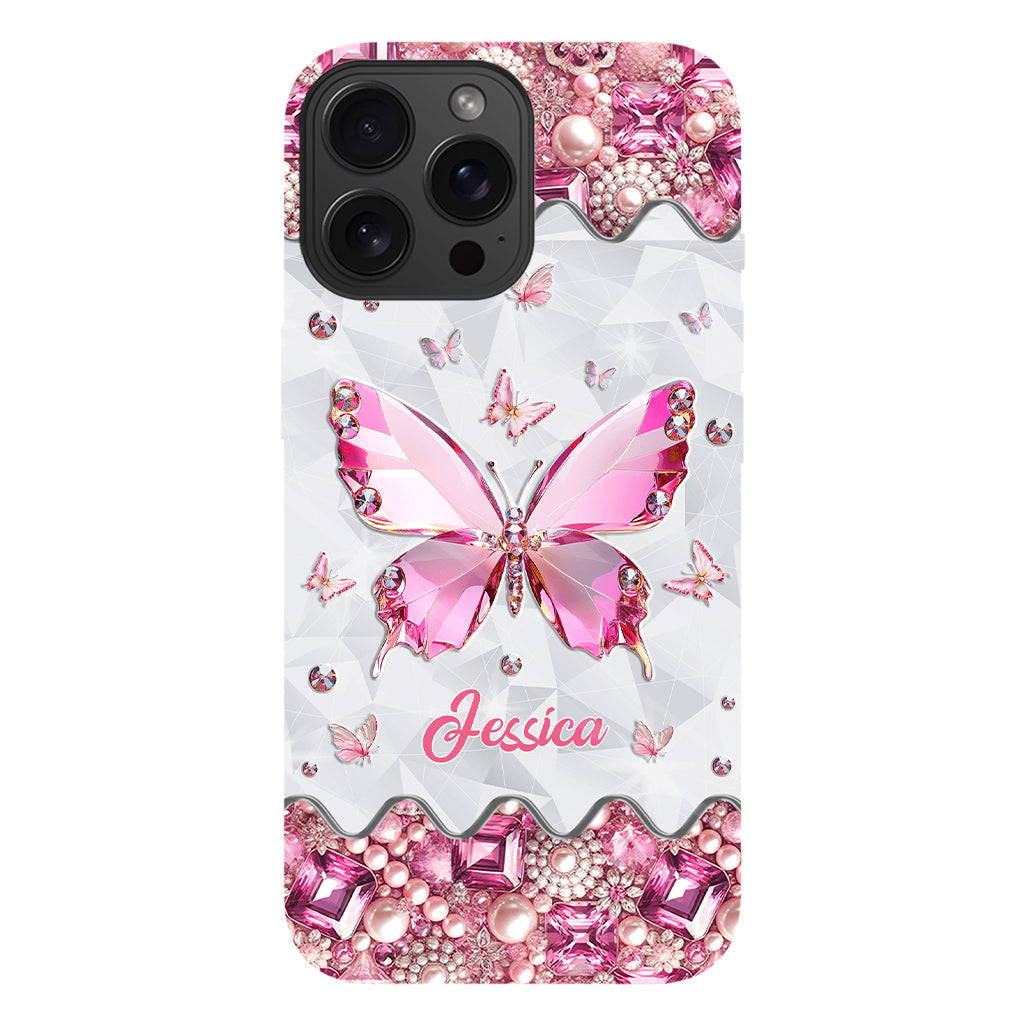 Love Butterfies - Coque de téléphone personnalisée avec imprimé papillon intégral