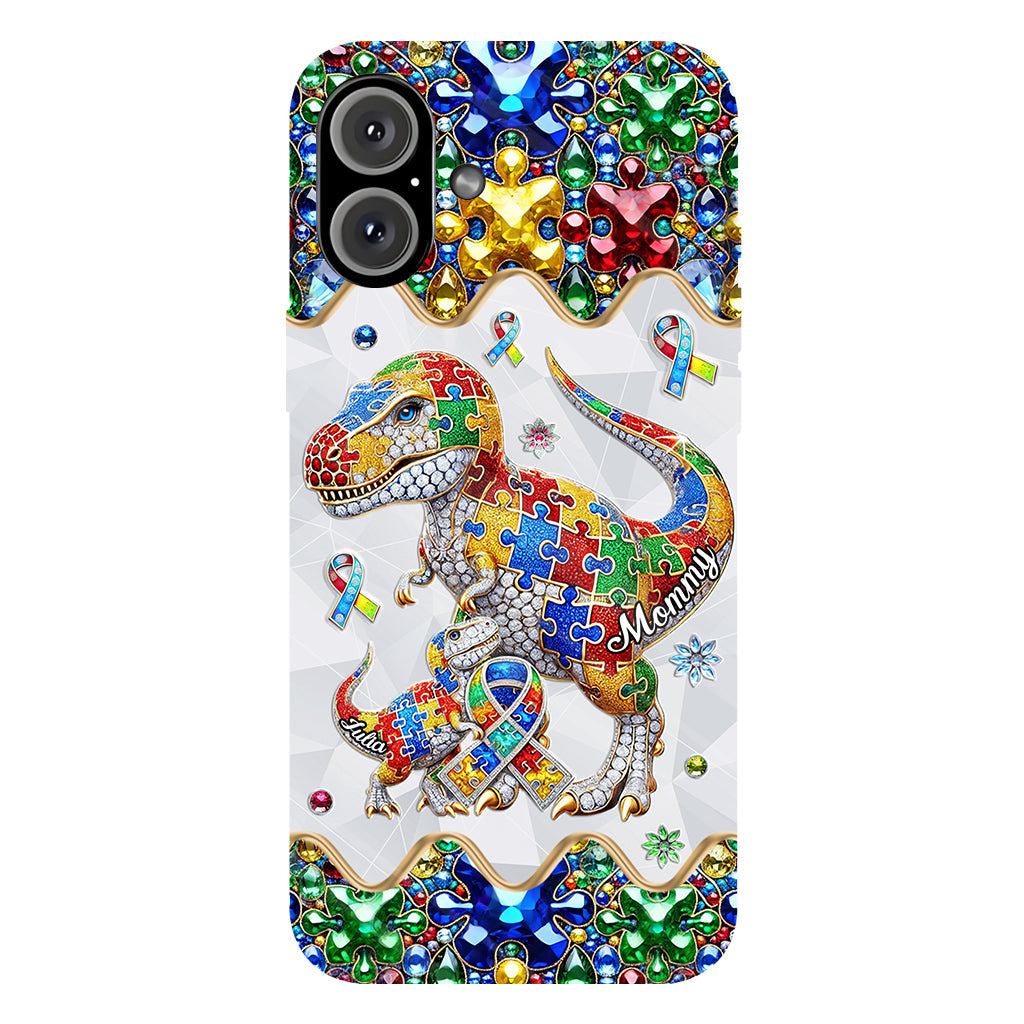 Strong Mama - Personalized Autism Awareness Full Print Phone Case