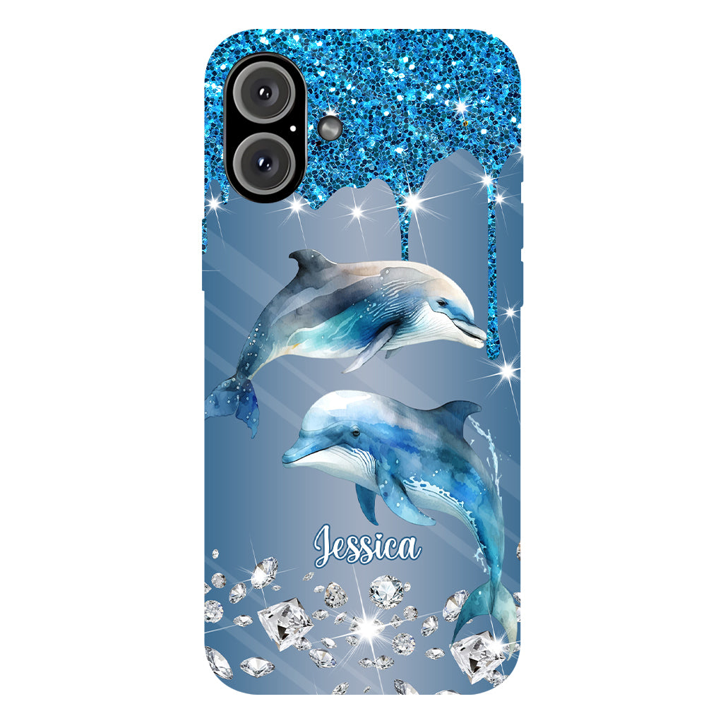 Beautiful Dolphins - Personalized Dolphin Full Print Phone Case