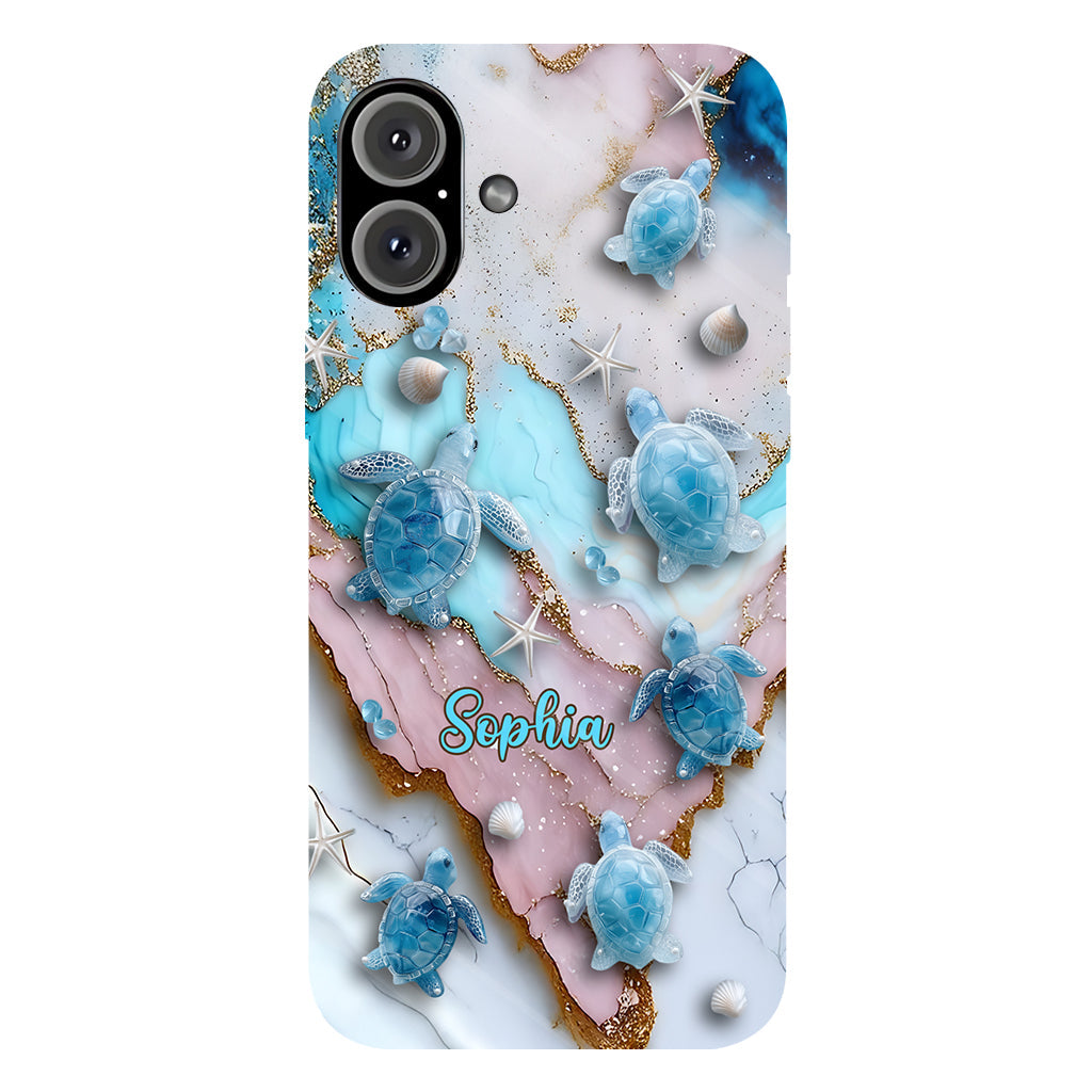 Love Turtles - Personalized Turtle Full Print Phone Case