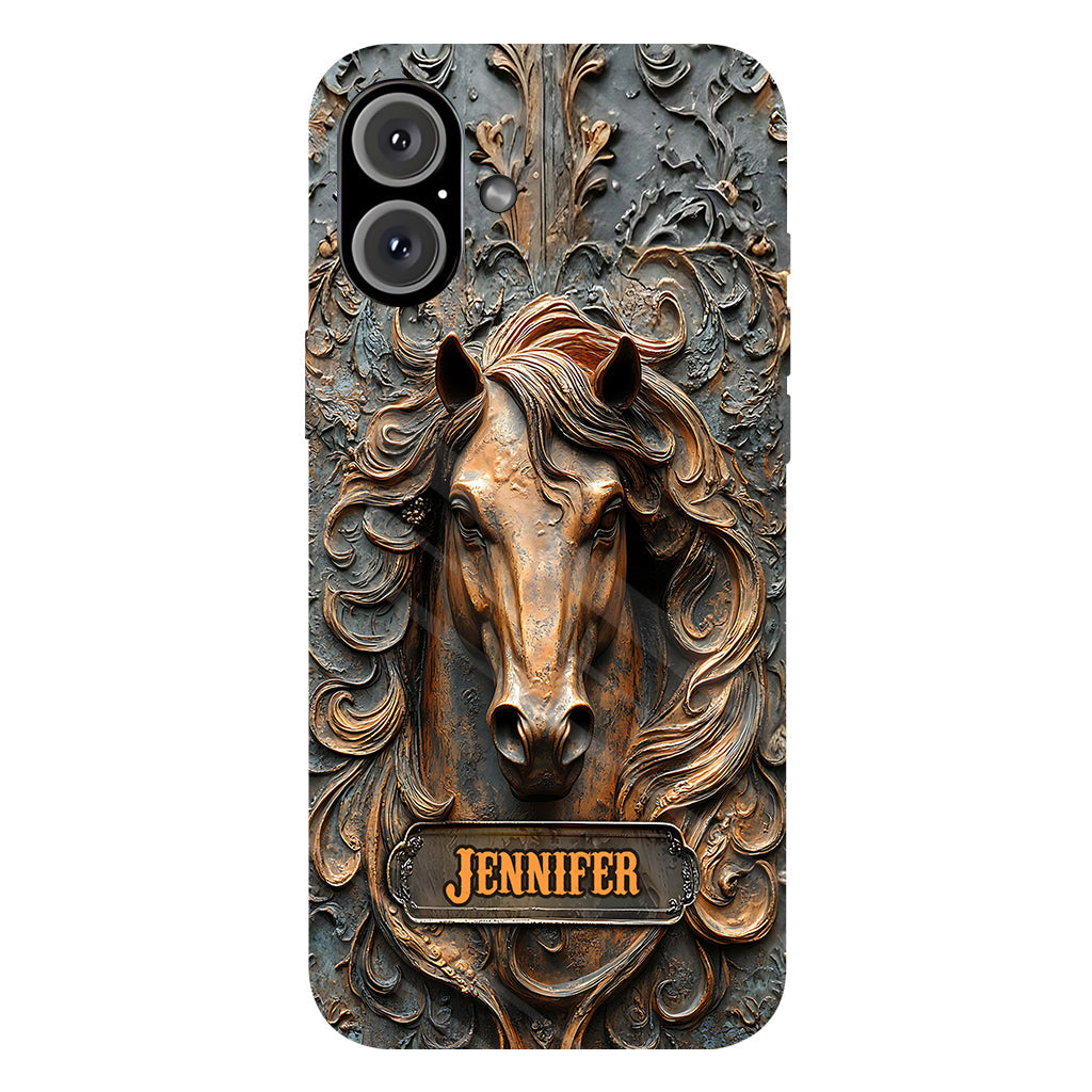 Love Horses - Personalized Horse Full Print Phone Case